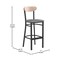 Flash Furniture Gray Vinyl Barstool with Natural Wood Back, PK 2 2-XU-DG6V6GYV-NAT-GG - alternate 2